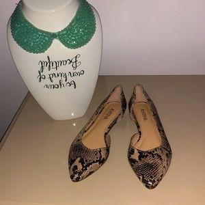 JustFab Snake Print Flats